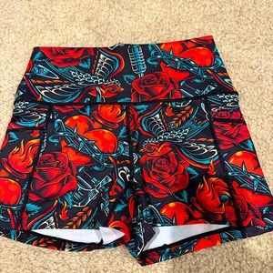 CVG vintage tattoo 2.5 inch inseam shorts with pockets
